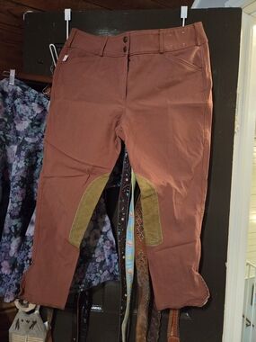 Tailored Sportsman Rust Knee Patch Breeches